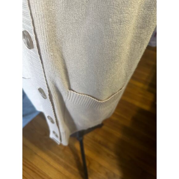 Pinque Oatmeal Long Button Vest – New With Tags - Picture 3 of 11